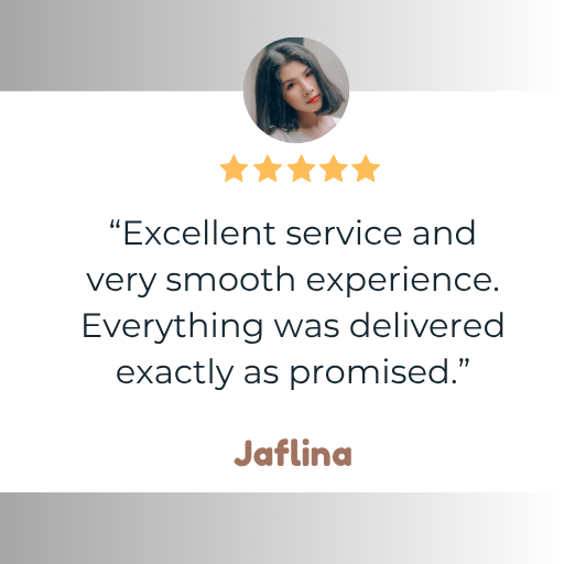 Excellent service and very smooth experience. Everything was delivered exactly as promised.”